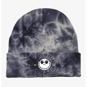 NWT Disney Tie Dye Nightmare Before Christmas Jack Skellington Cuff Beanie